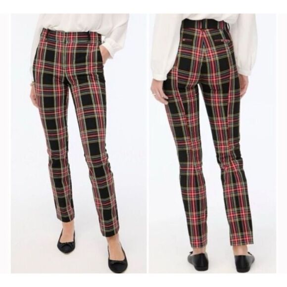 J Crew BC606 NWT Size 6 Beautiful Full-length Ruby Pant in Stewart Tartan Plaid - Picture 1 of 12